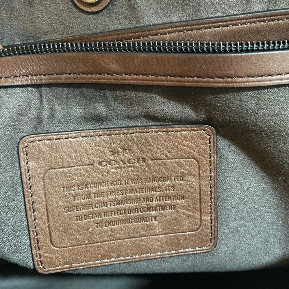 Coach vintage unisex briefcase/ messenger, Elegant Brown Leather crossbody bag